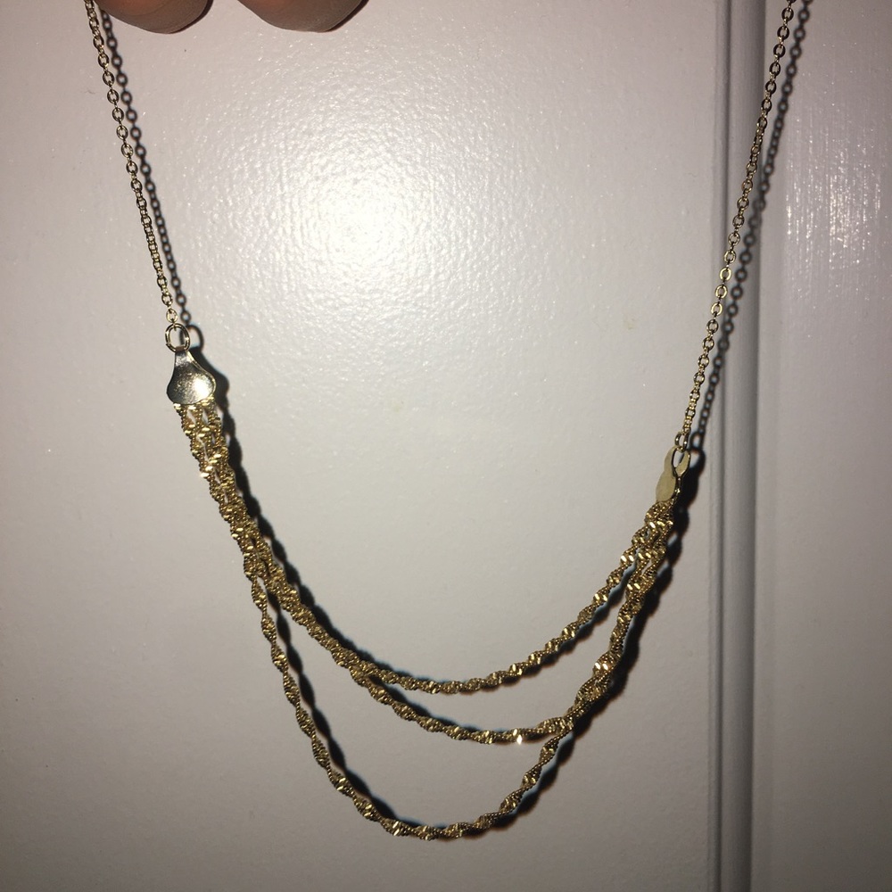 14k Gold Plated Choker Necklace
